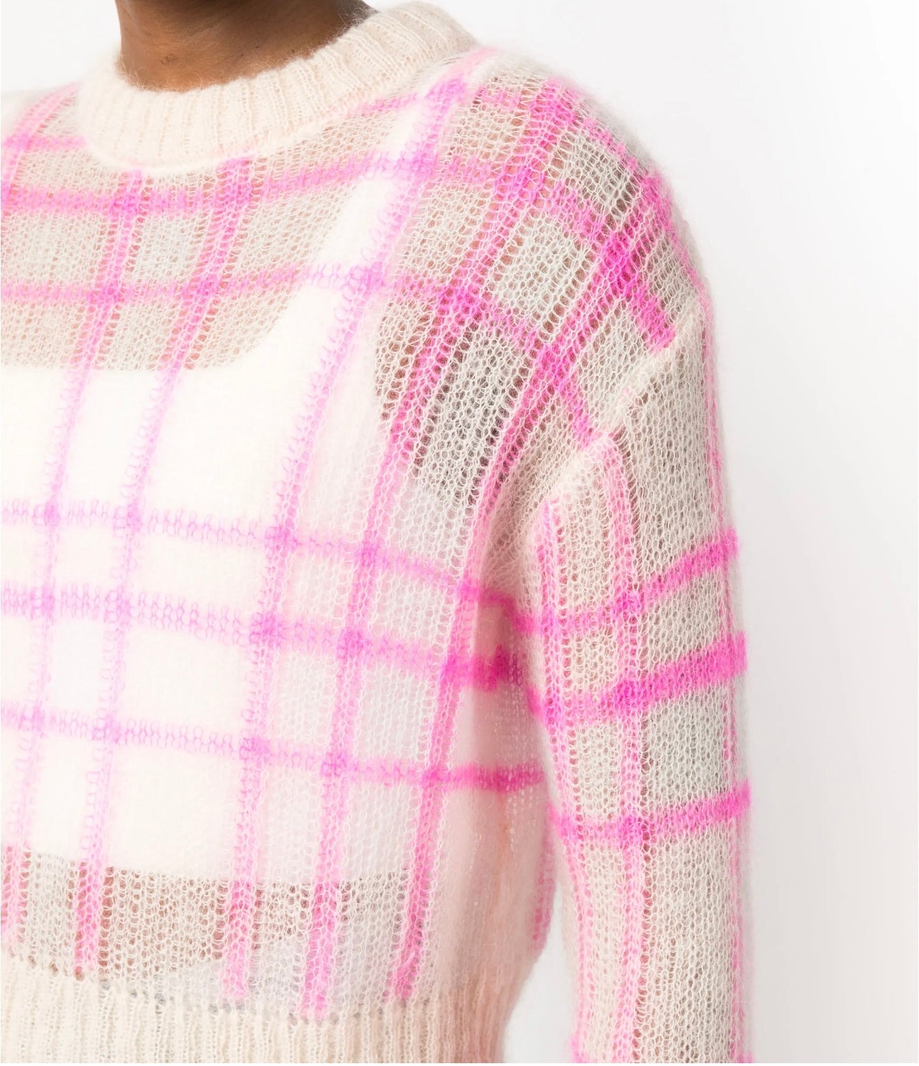FORTE FORTE plaid-check print knit jumper - S