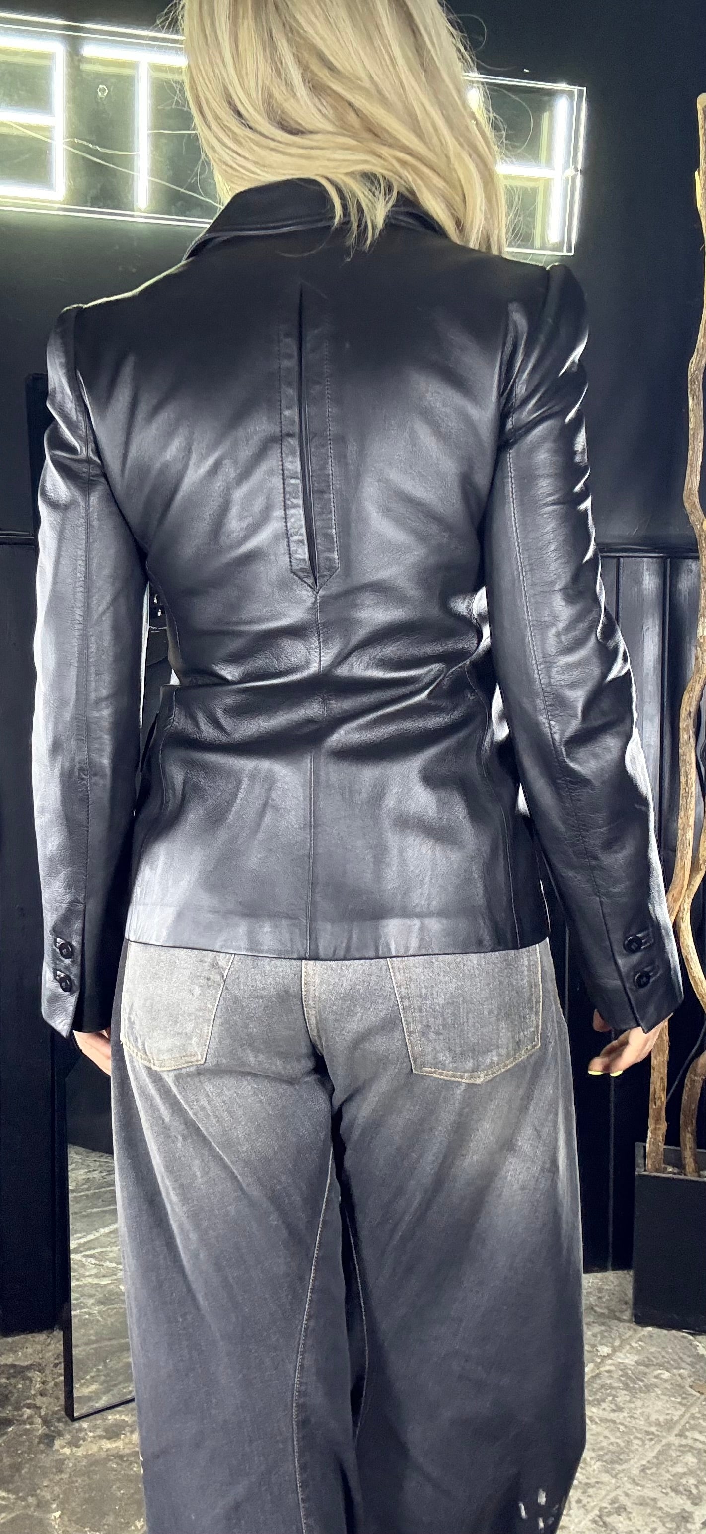 ARMANI leather jacket - IT40 (UK8-10)