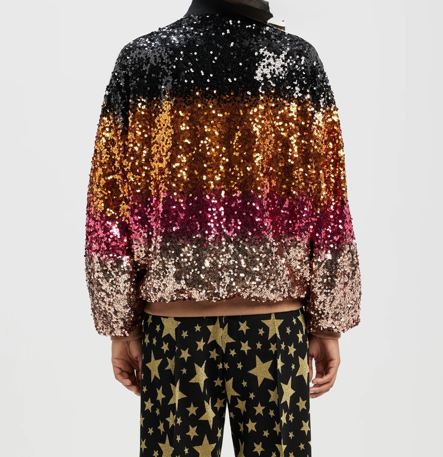 PALM ANGELS sequin bomber jacket - size S (UK8-12)
