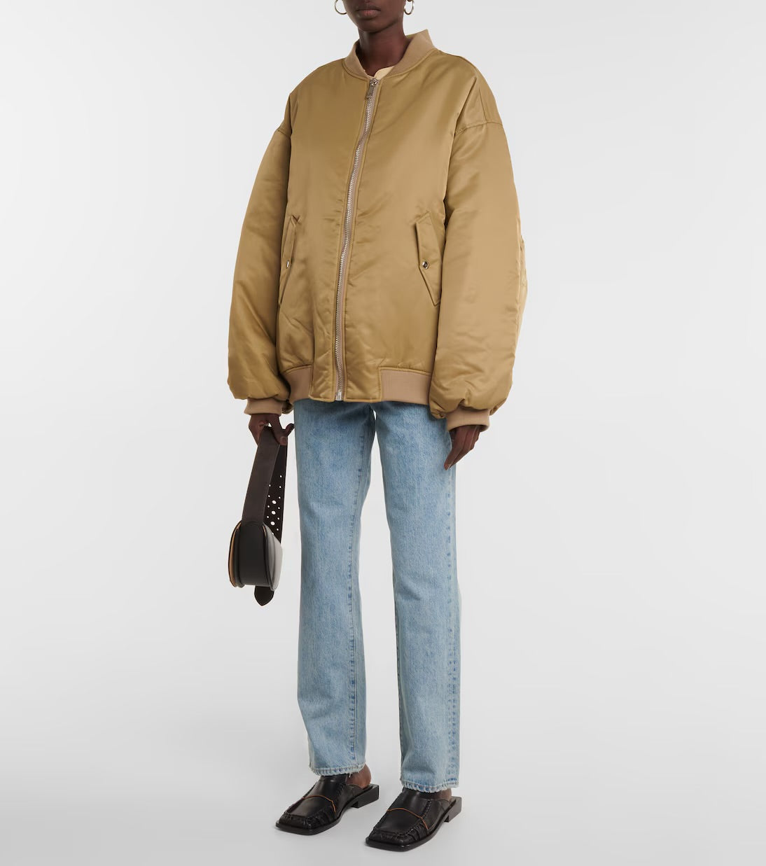 THE FRANKIE SHOP olive Astra technical bomber - XS