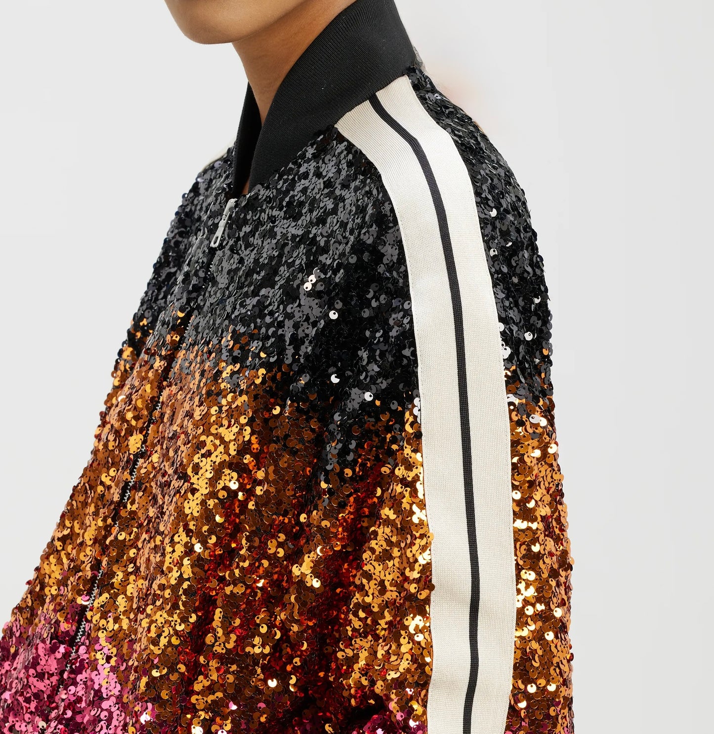 PALM ANGELS sequin bomber jacket - size S (UK8-12)