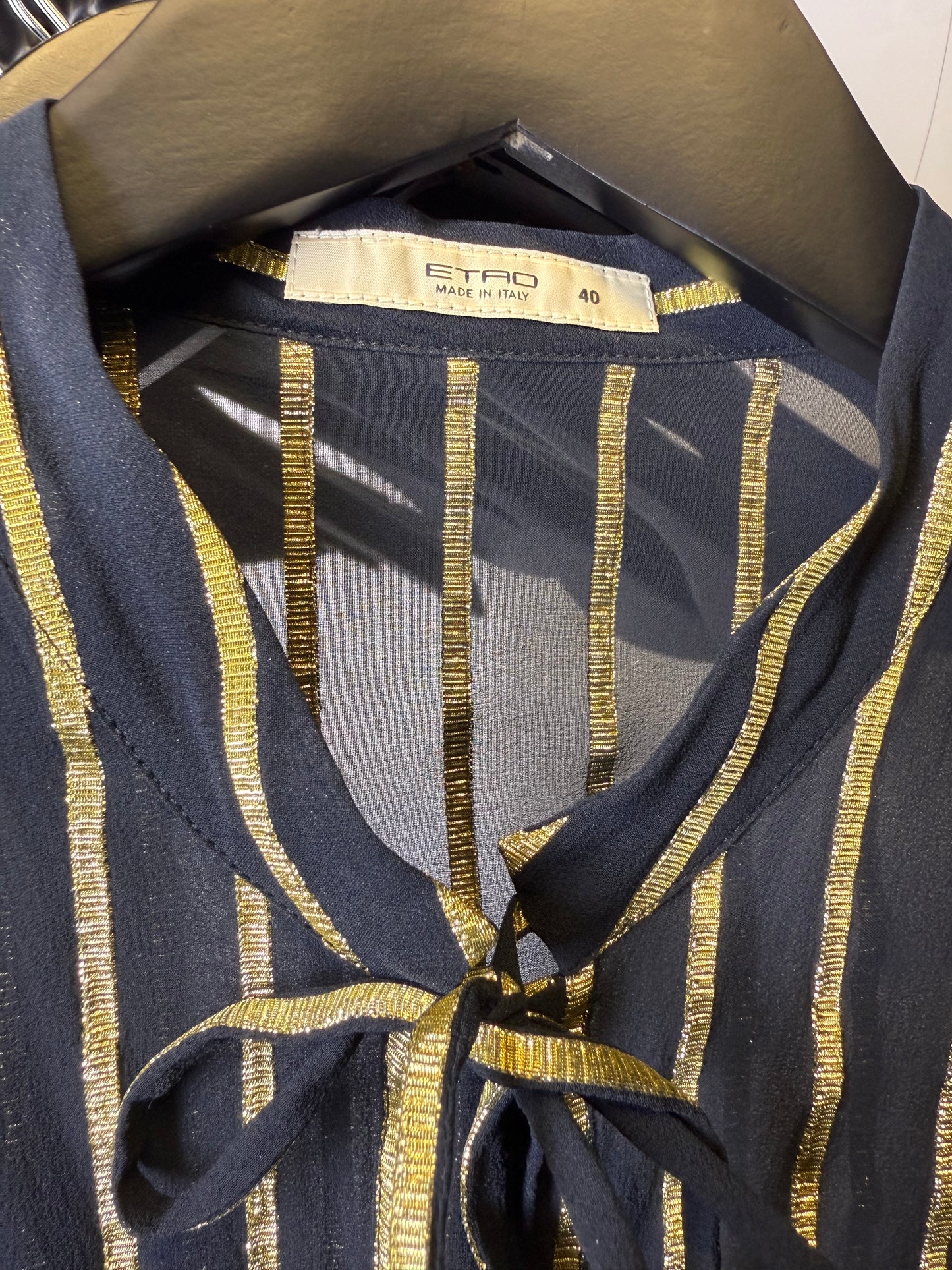 ETRO silk striped blouse UK8-10 (IT40)