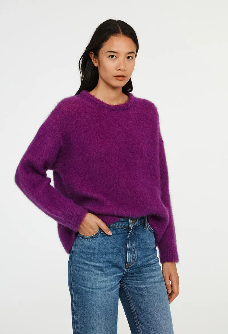 CLAUDE PIERLOT purple sweater - size 1