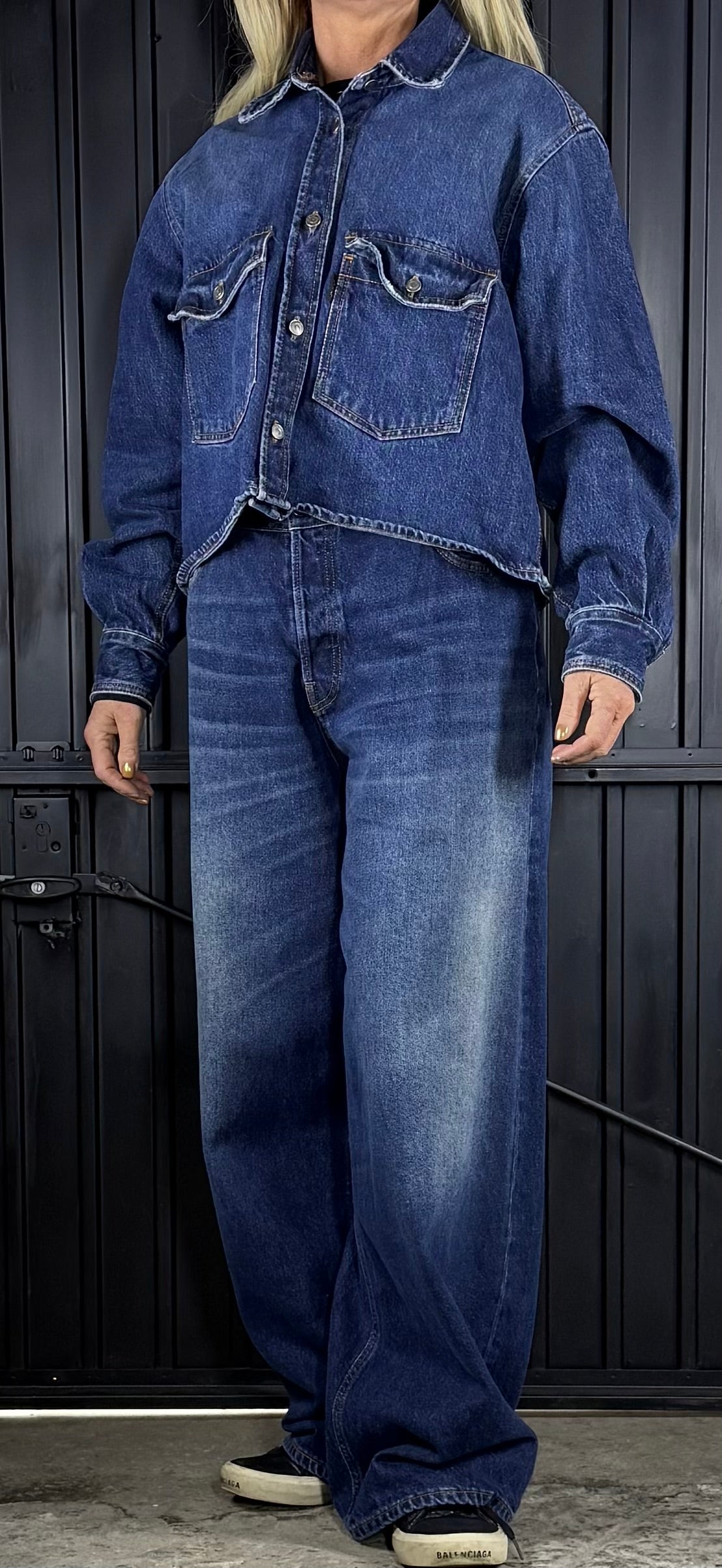 HAIKURE 'Big Bethany' oversized wide-leg wide-leg jeans (co-ord) - W28