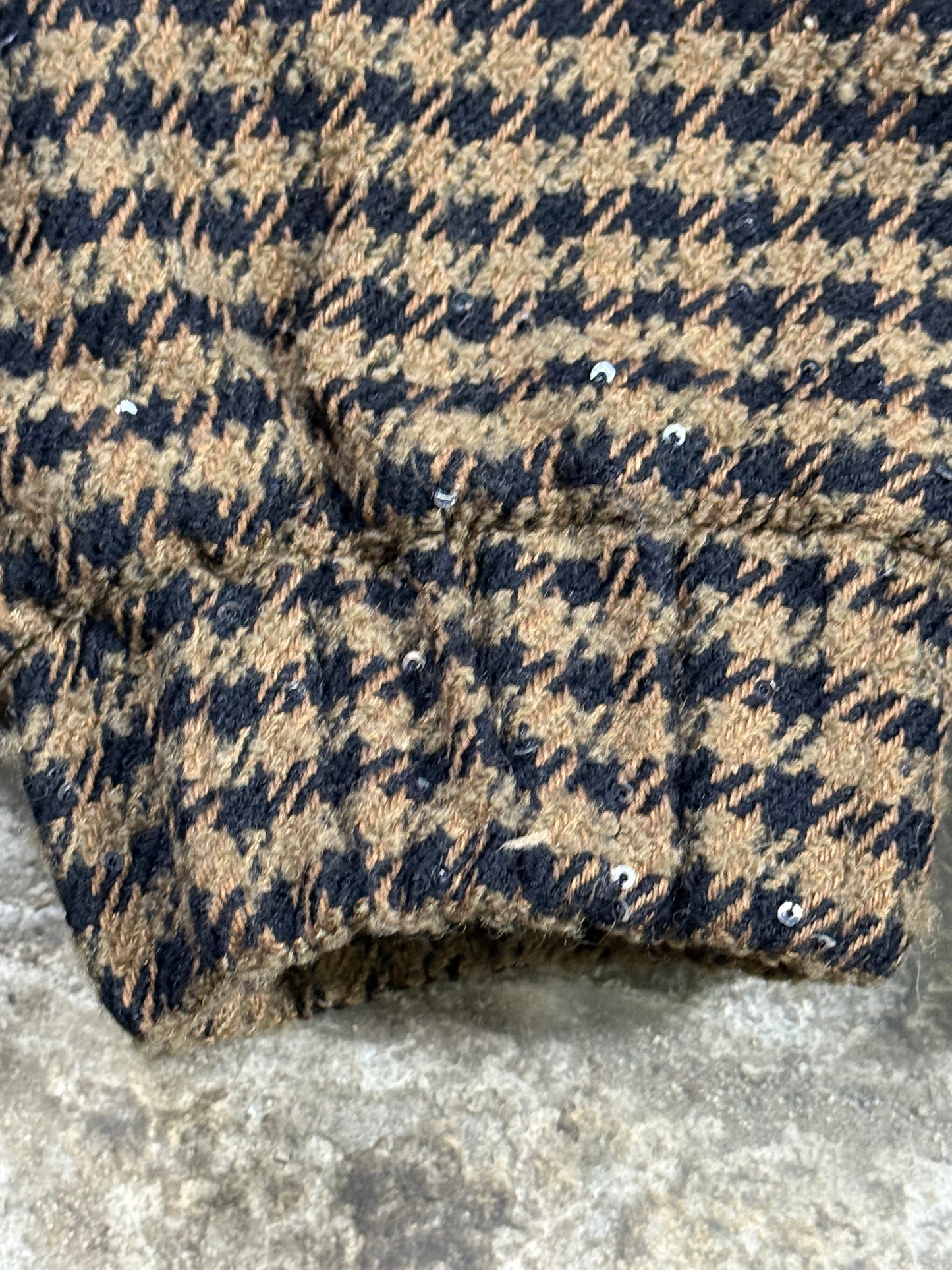 ALESSANDRA RICH tweed sequin embellished bomber - UK6