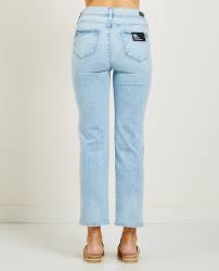 PAIGE 'Margot' straight light blue jeans - W26