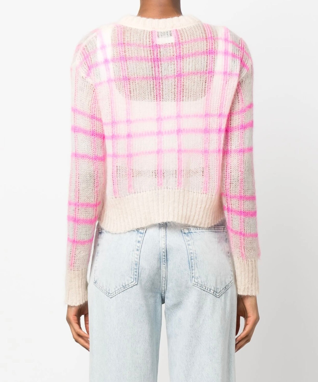FORTE FORTE plaid-check print knit jumper - S