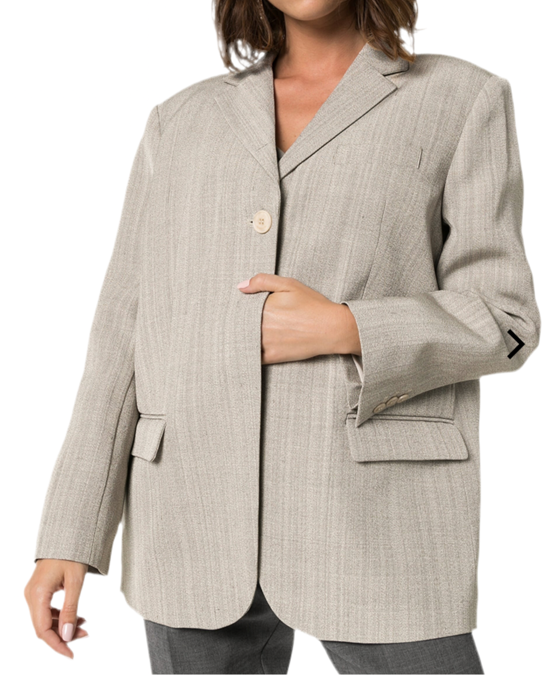 JACQUEMUS 'La Collectionneuse' silk-blend oversized blazer - FR36 (UK8-10)