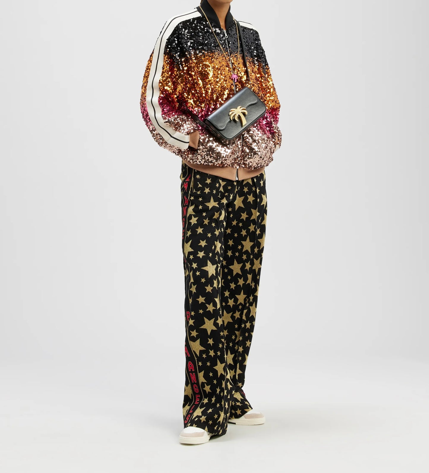 PALM ANGELS sequin bomber jacket - size S (UK8-12)