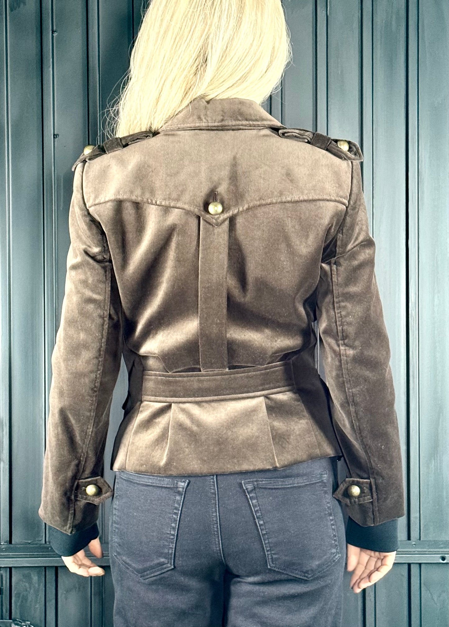 YSL Tom Ford military style velvet jacket - FR38 / UK10