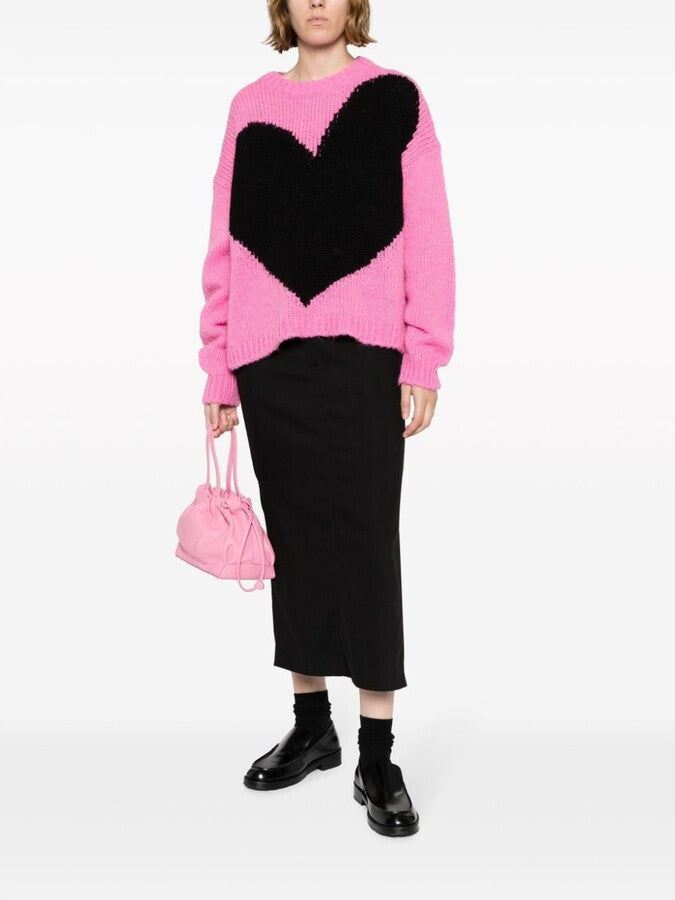 ESSENTIEL ANTWERP alpaca-blend intarsia heart sweater - XS