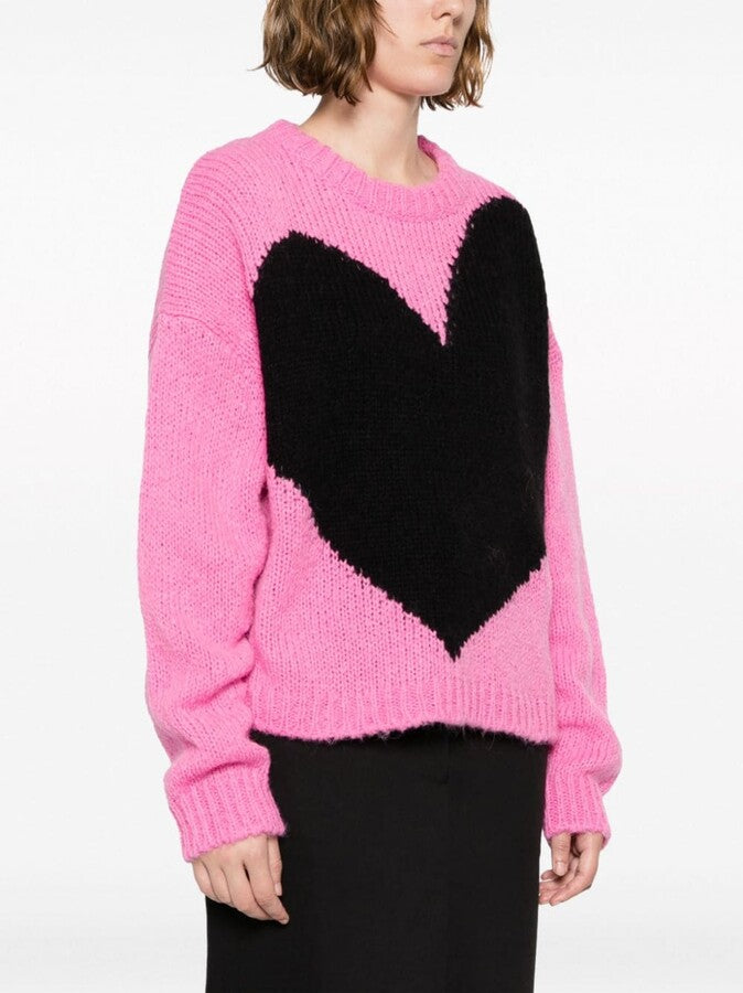 ESSENTIEL ANTWERP alpaca-blend intarsia heart sweater - XS