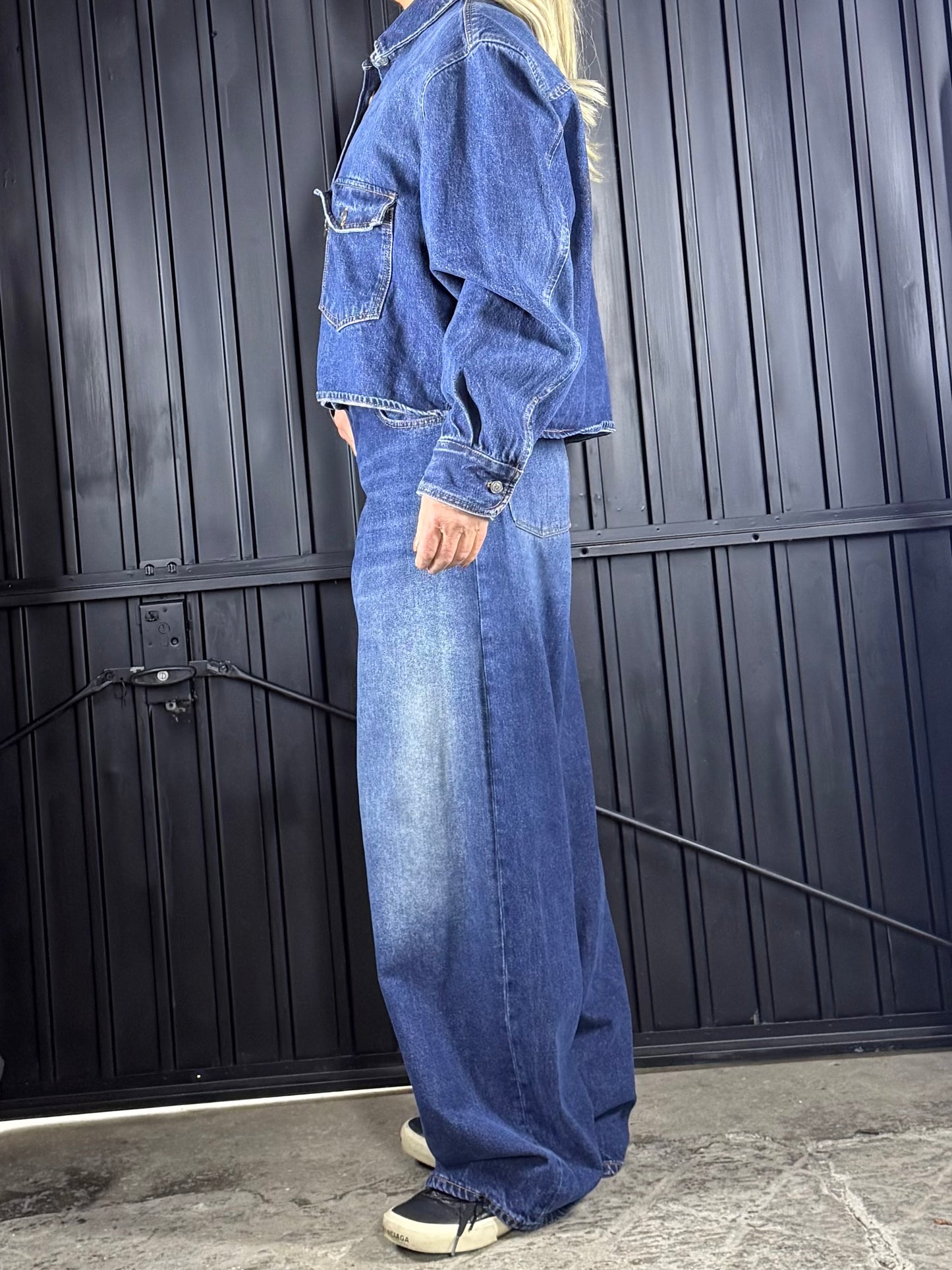 HAIKURE 'Big Bethany' oversized wide-leg wide-leg jeans (co-ord) - W28