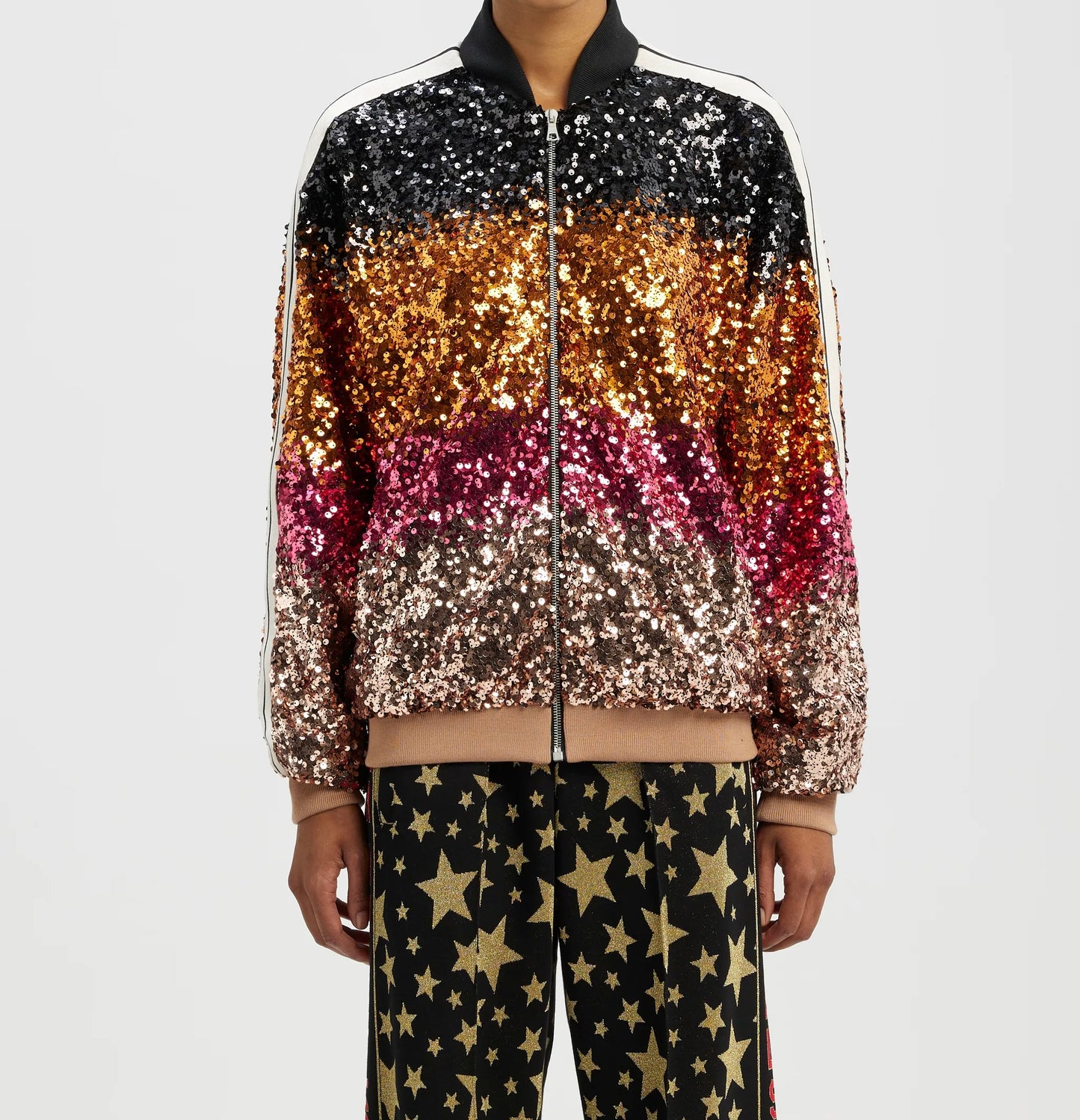 PALM ANGELS sequin bomber jacket - size S (UK8-12)