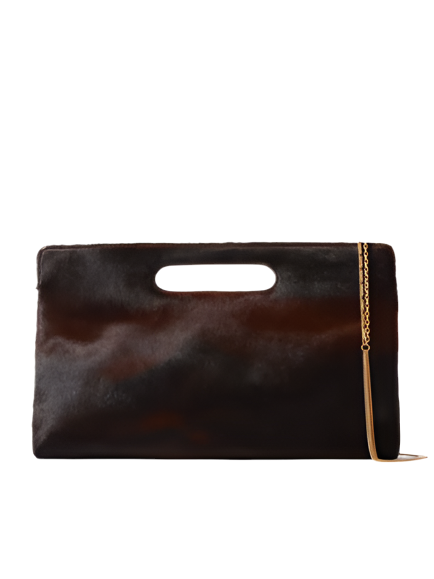 DRIES VAN NOTEN calf hair shoulder bag