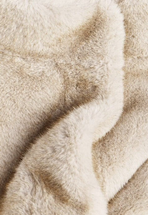 BA&SH 'Paros' faux fur bomber in grey - size 1