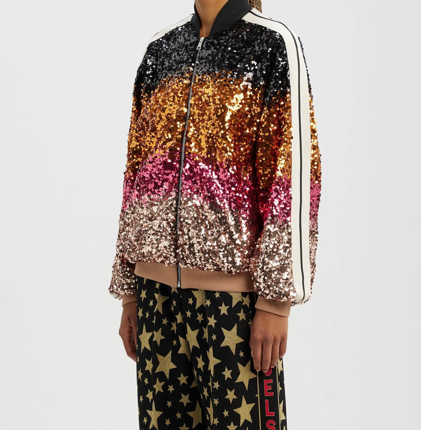 PALM ANGELS sequin bomber jacket - size S (UK8-12)