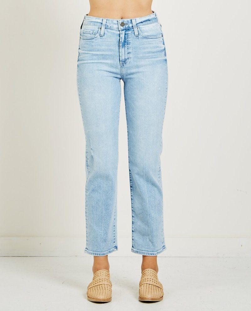 PAIGE 'Margot' straight light blue jeans - W26
