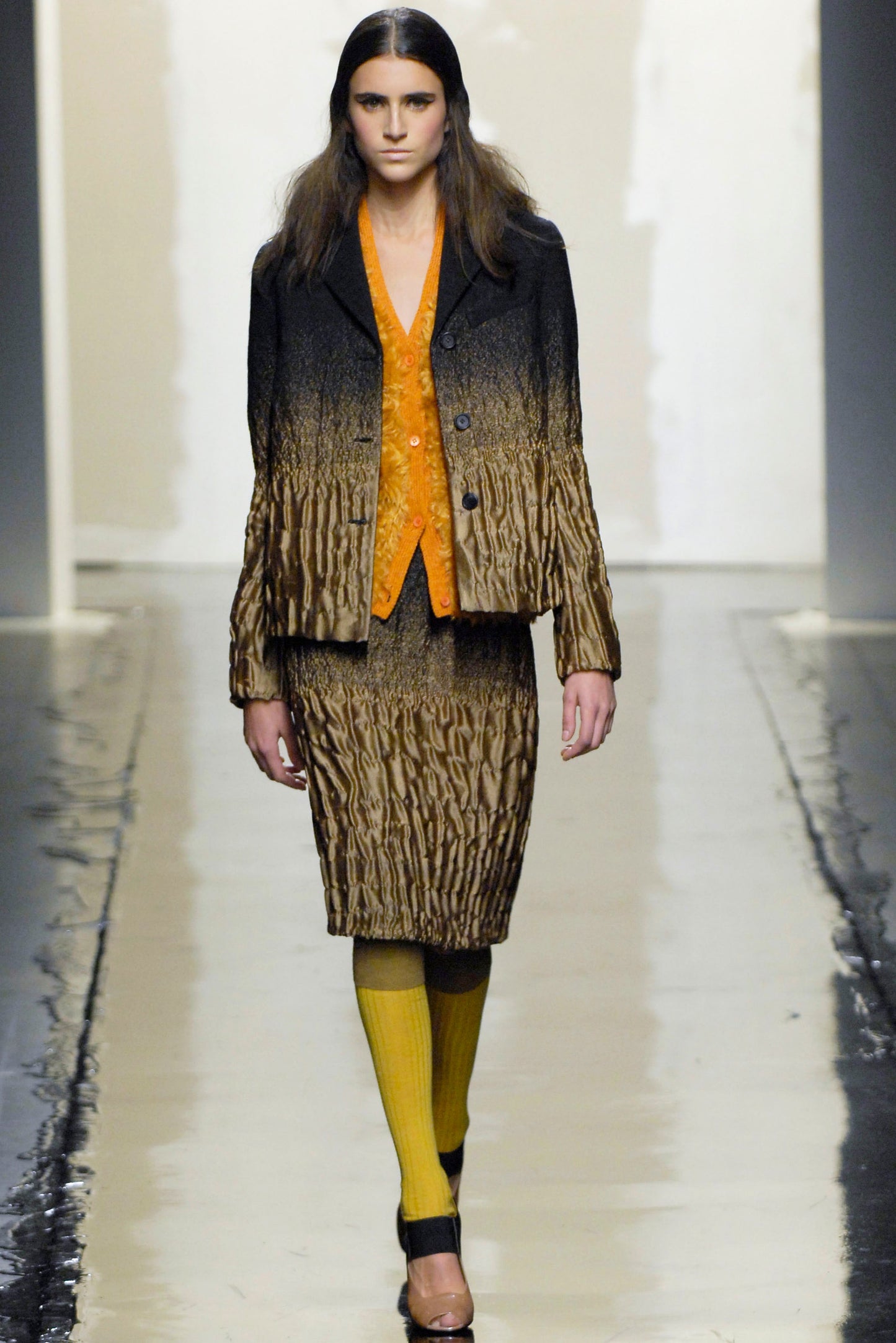 PRADA 2007 Runway Gradient Sfumato skirt - IT46 (UK14-16)