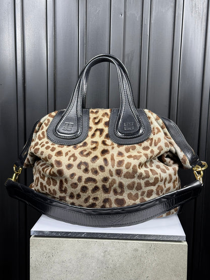 GIVENCHY Nightingale bag - light grey leopard print [limited edition]