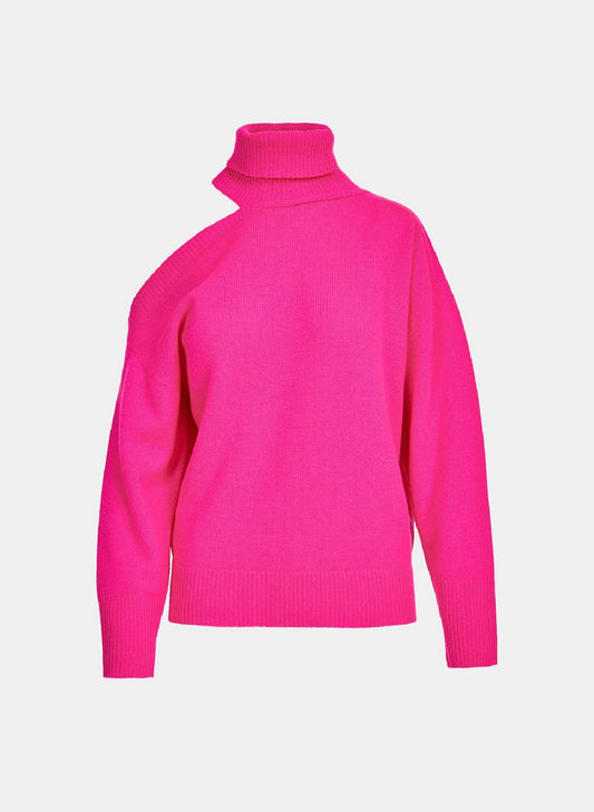 ESSENTIEL ANTWERP 'Extravaganza' cut-out Sweater in High Voltage - S
