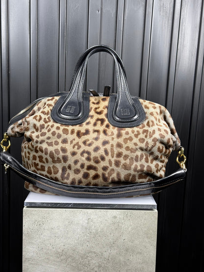 GIVENCHY Nightingale bag - light grey leopard print [limited edition]