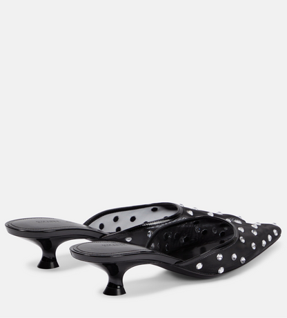 KHAITE Minna embellished mules - UK7 / EU40