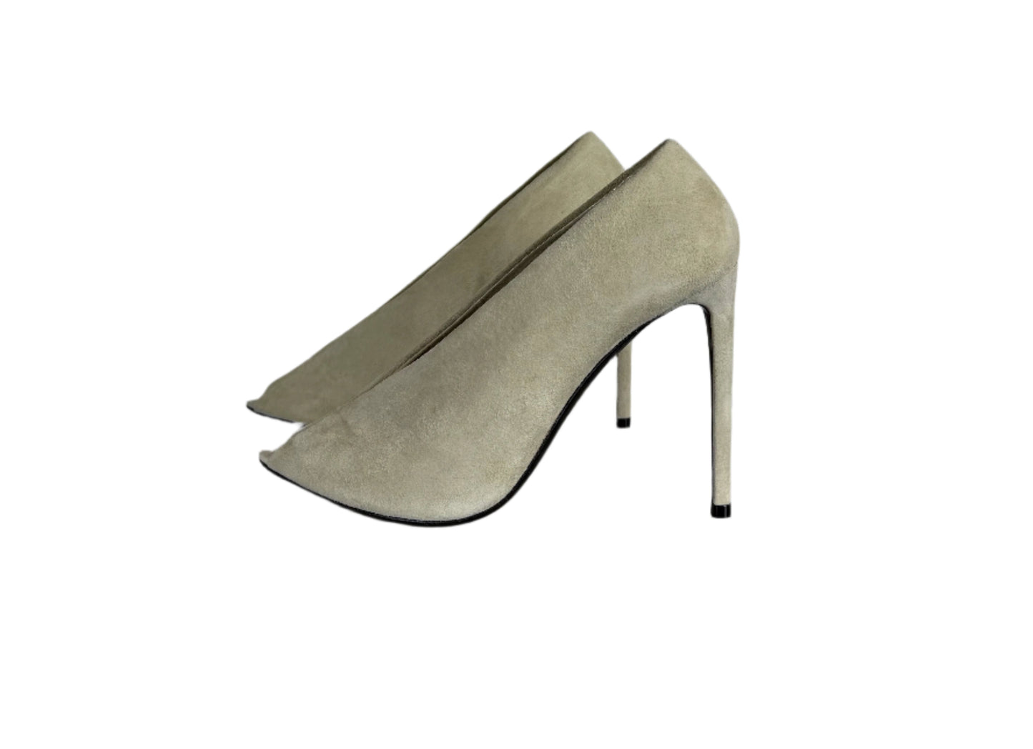 BALENCIAGA suede peep-toe shoes UK7 / EU40