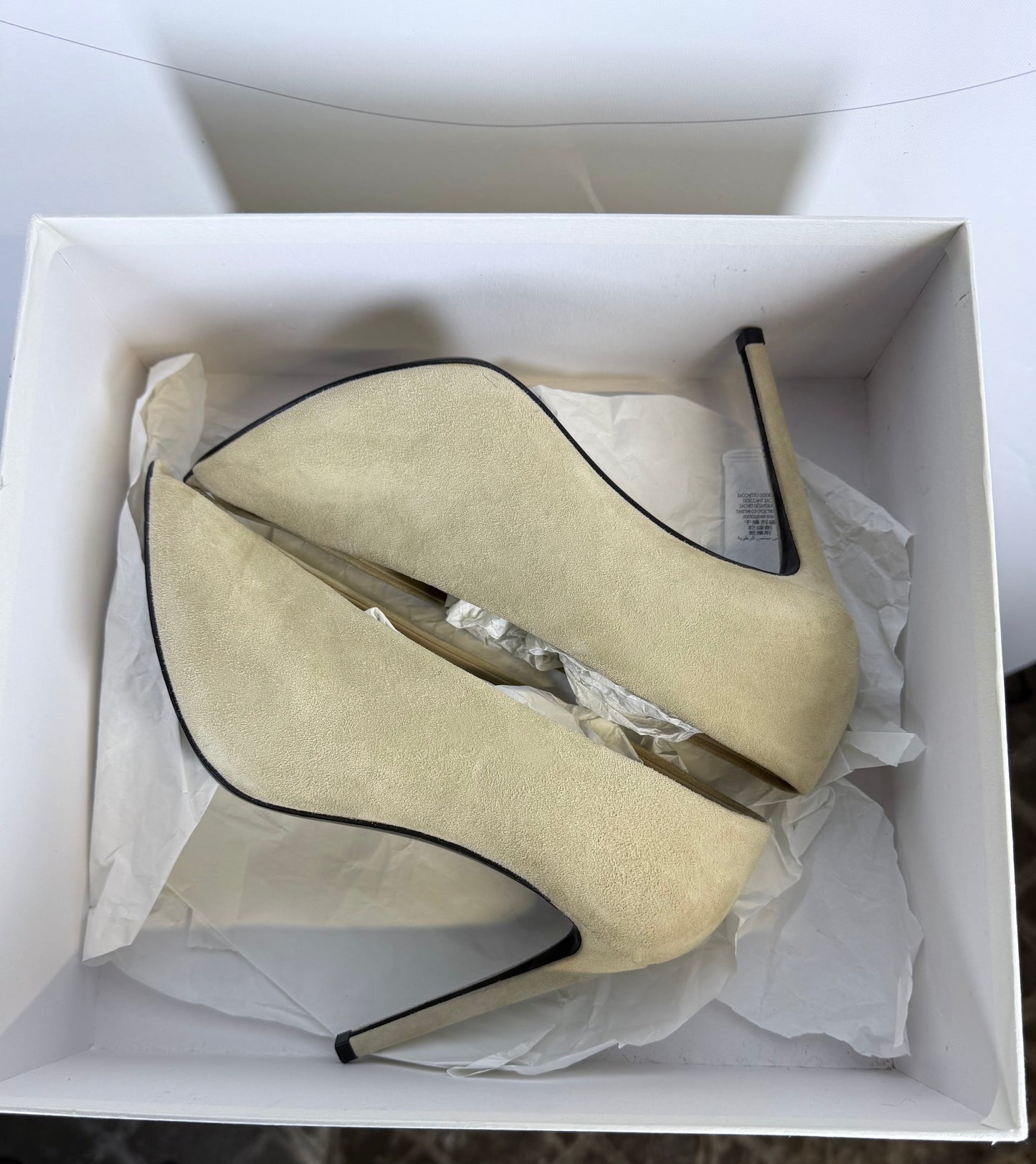 BALENCIAGA suede peep-toe shoes UK7 / EU40