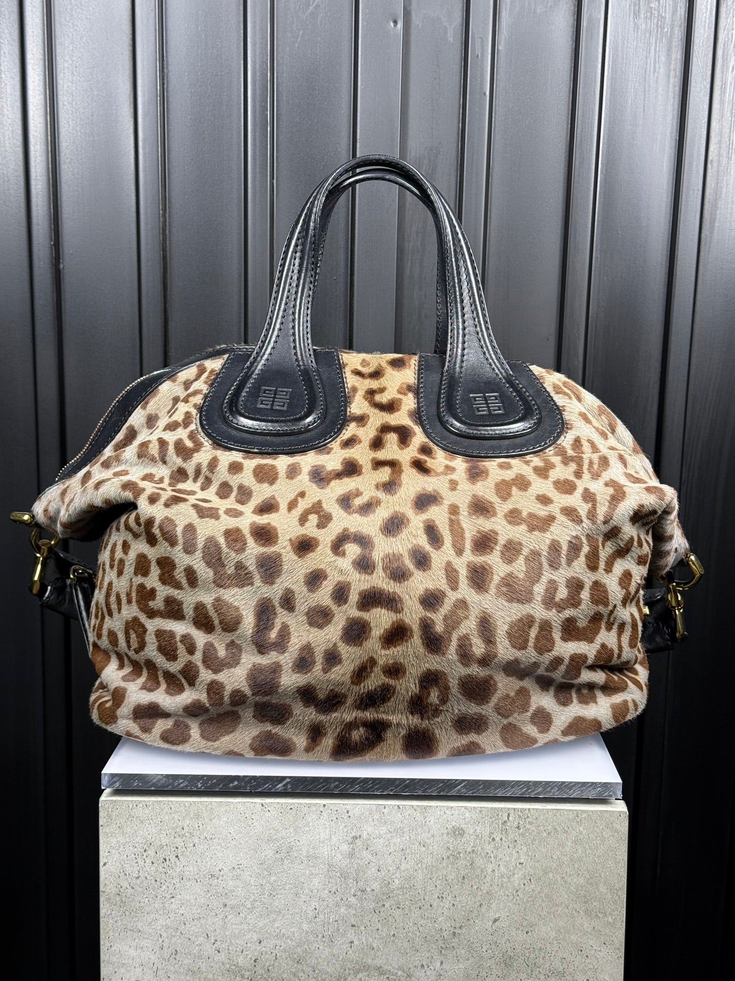 GIVENCHY Nightingale bag - light grey leopard print [limited edition]