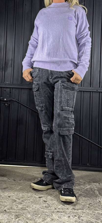 ACNE STUDIOS pastel purple / lilac soft wool sweater - S