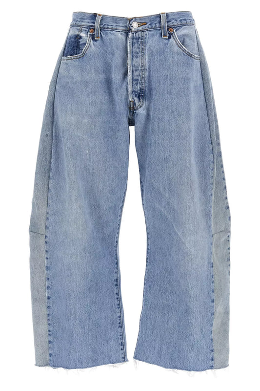 B SIDES Lasso upcycled blue wide-leg jeans W28