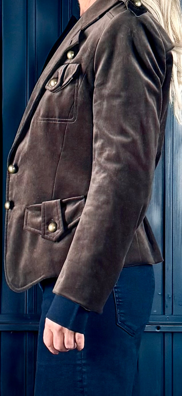 YSL Tom Ford military style velvet jacket - FR38 / UK10
