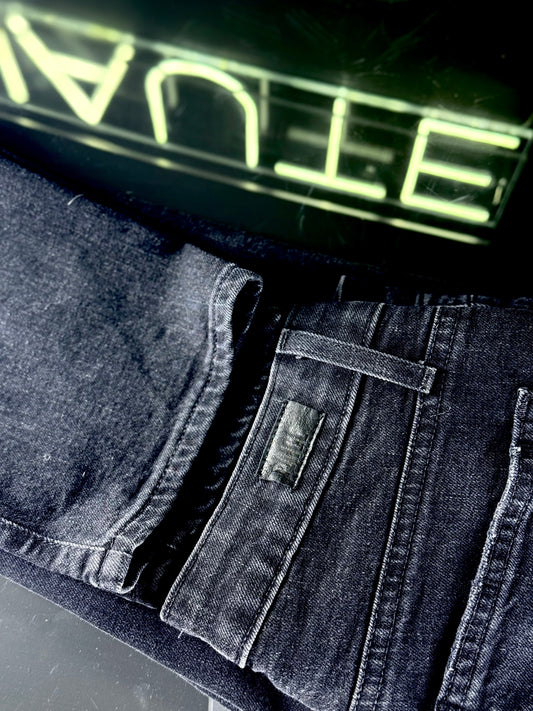 PAIGE 'Margot' straight black jeans - W26