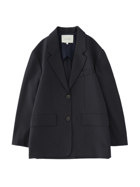 STUDIO NICHOLSON 'Phelps' oversized linen blend blazer (Co-ord)- size 0 (UK8-12)