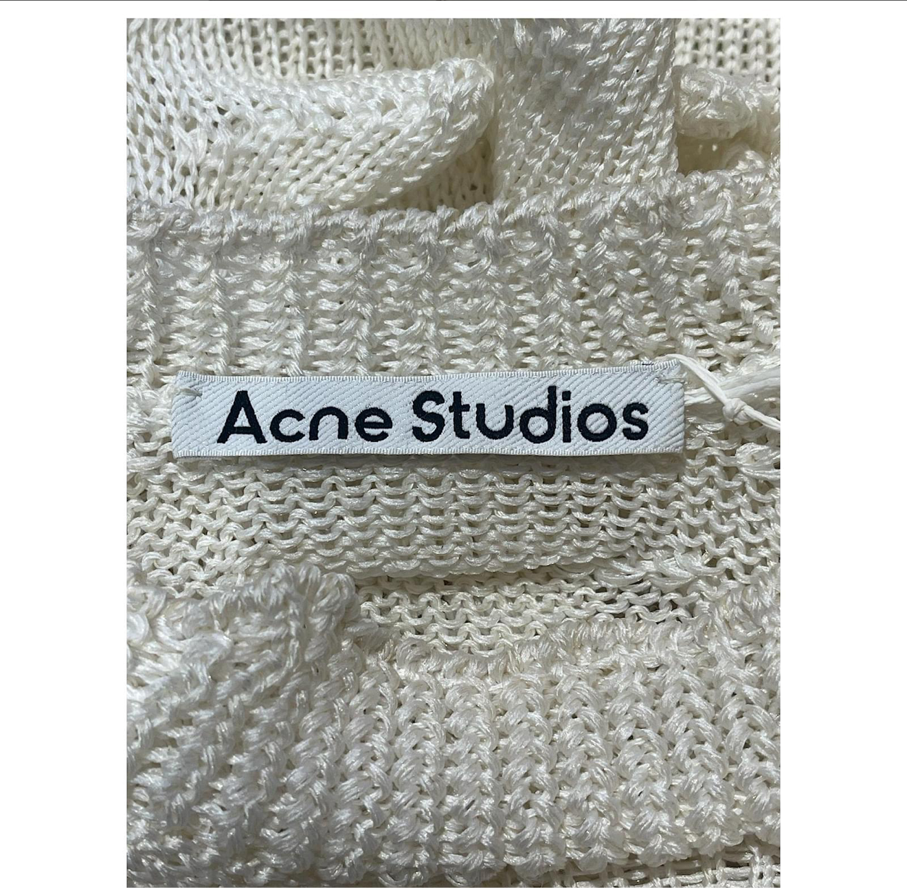ACNE STUDIOS white 3D sweater - S