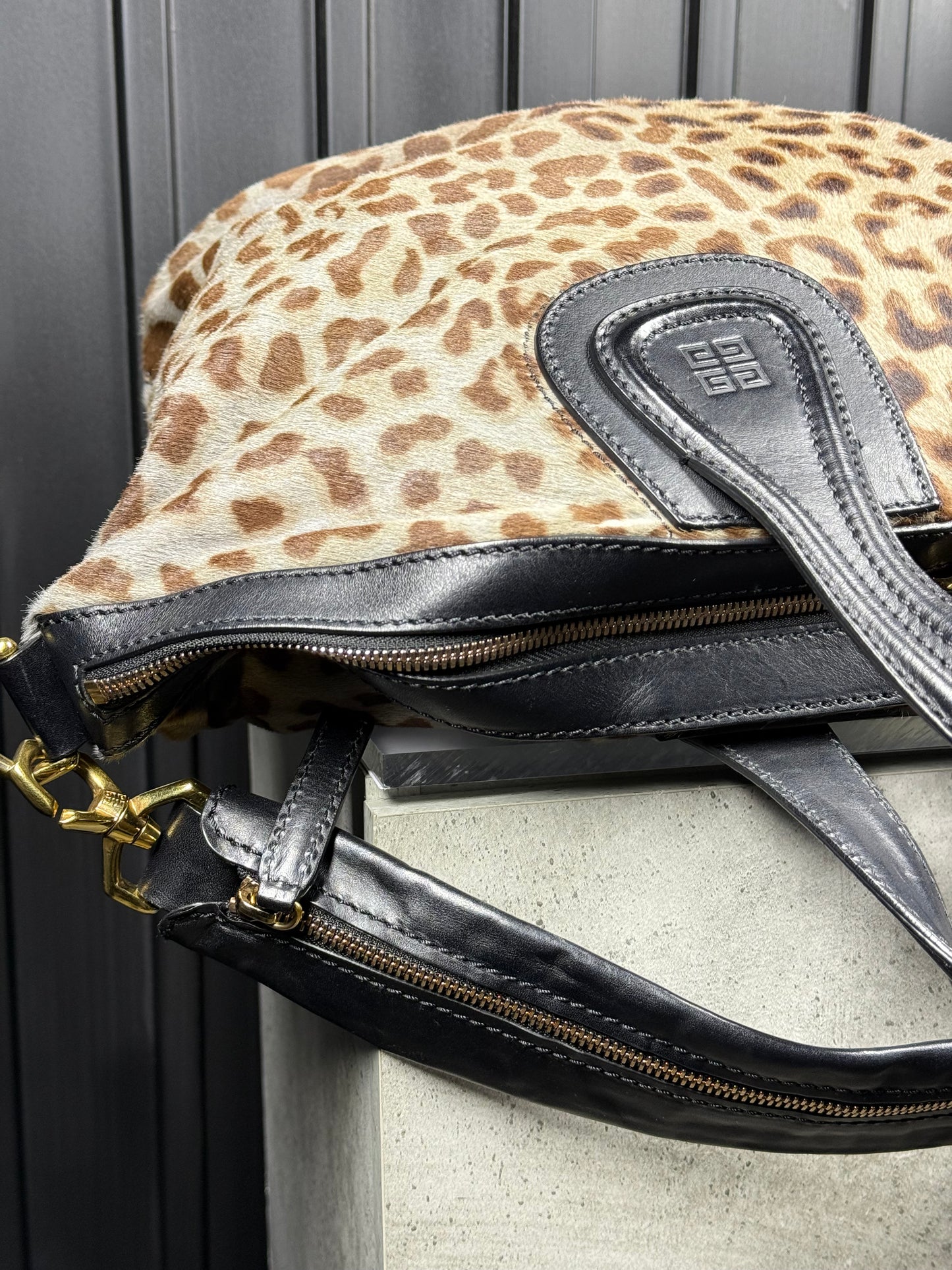 GIVENCHY Nightingale bag - light grey leopard print [limited edition]