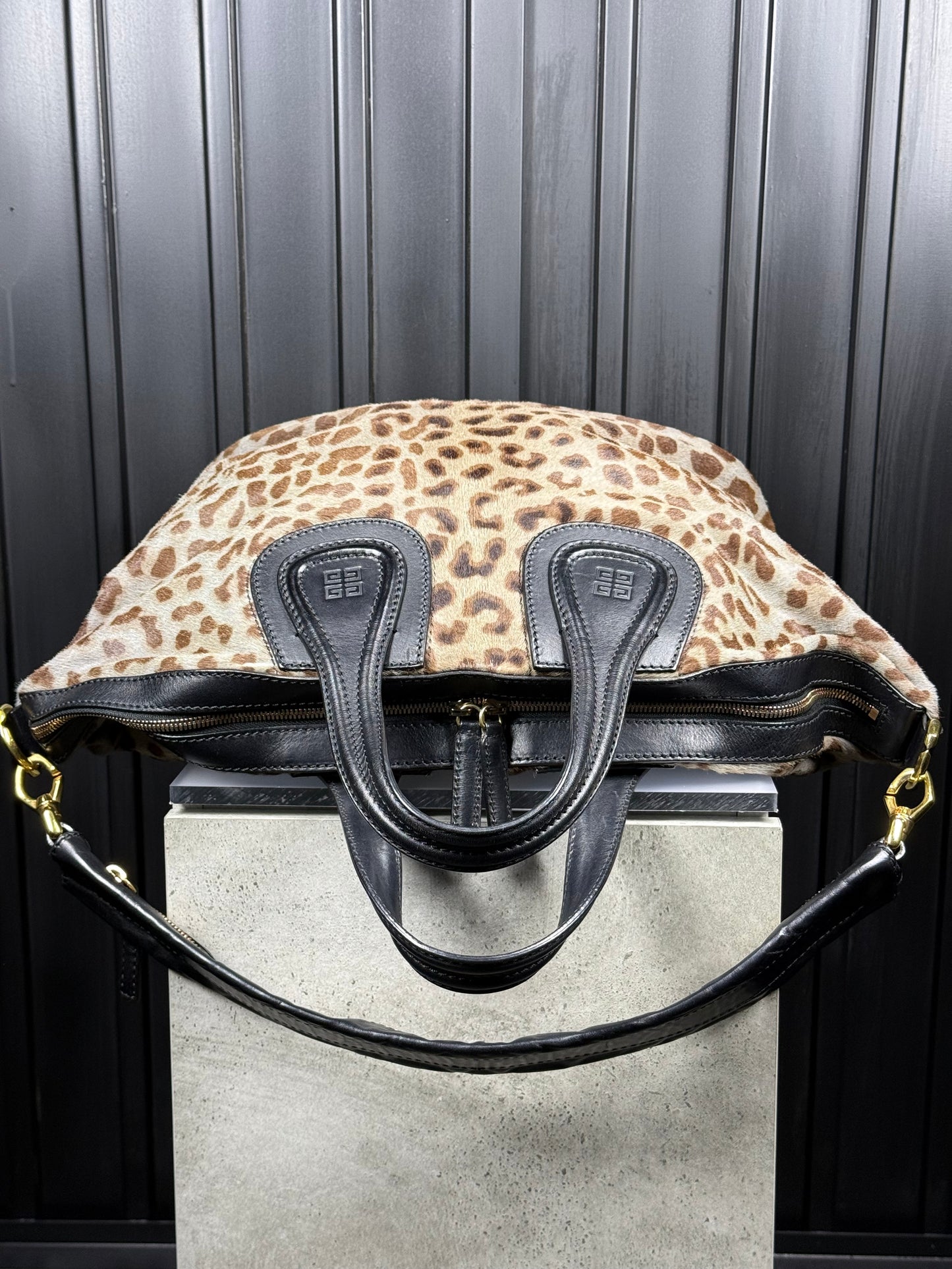 GIVENCHY Nightingale bag - light grey leopard print [limited edition]