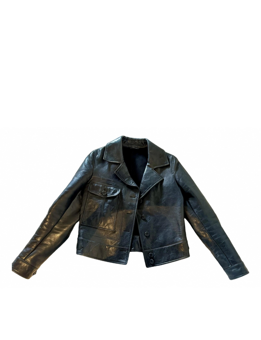 BOTTEGA VENETA leather jacket IT38 (UK6)