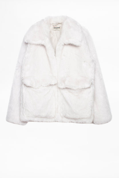 ZADIG & VOLTAIRE faux fur jacket (runway) - white (size S)