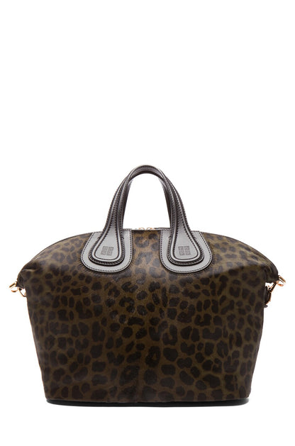 GIVENCHY Nightingale bag - dark brown leopard print [limited edition]